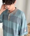 Classical Elf 《JaVaジャバコラボ》【接触冷感機能付き】シャリ感がクセになる夏仕様ニット素材。太ボーダー涼やかラガーポロシャツ商品サムネイル-27