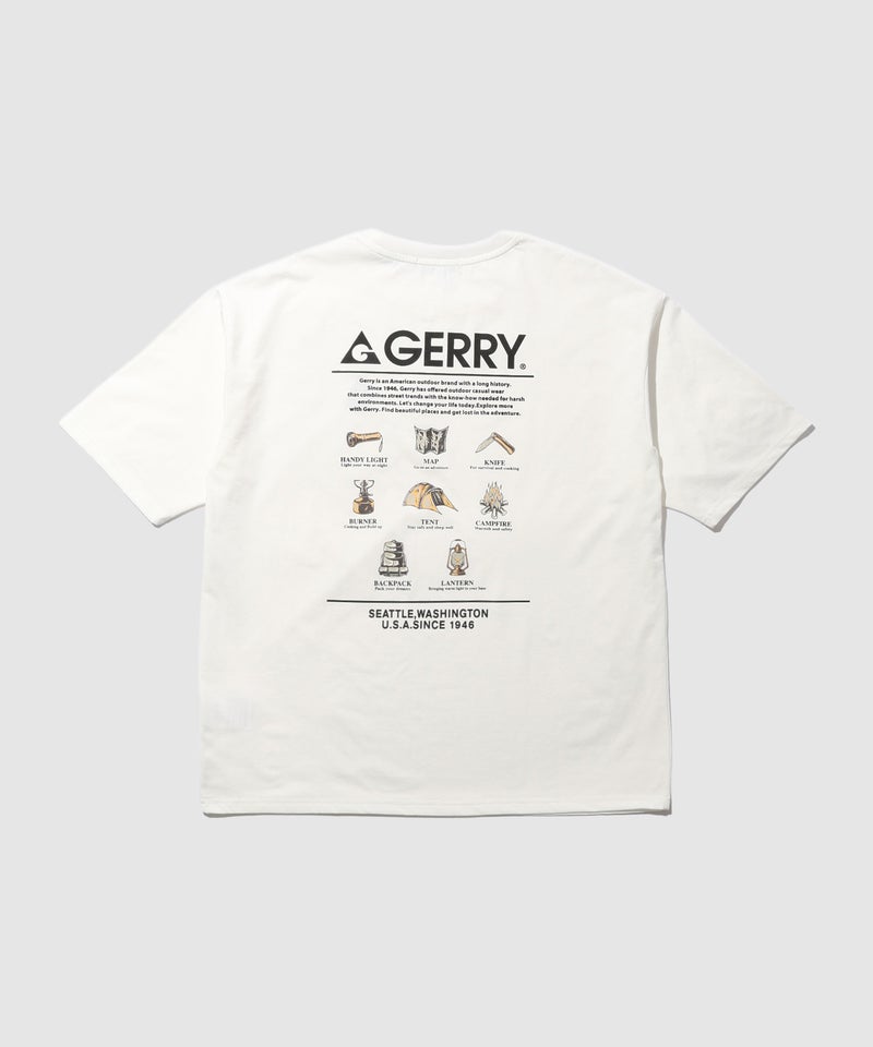 GERRY バックプリントTシャツ メンズ メール便 対応商品商品画像-1