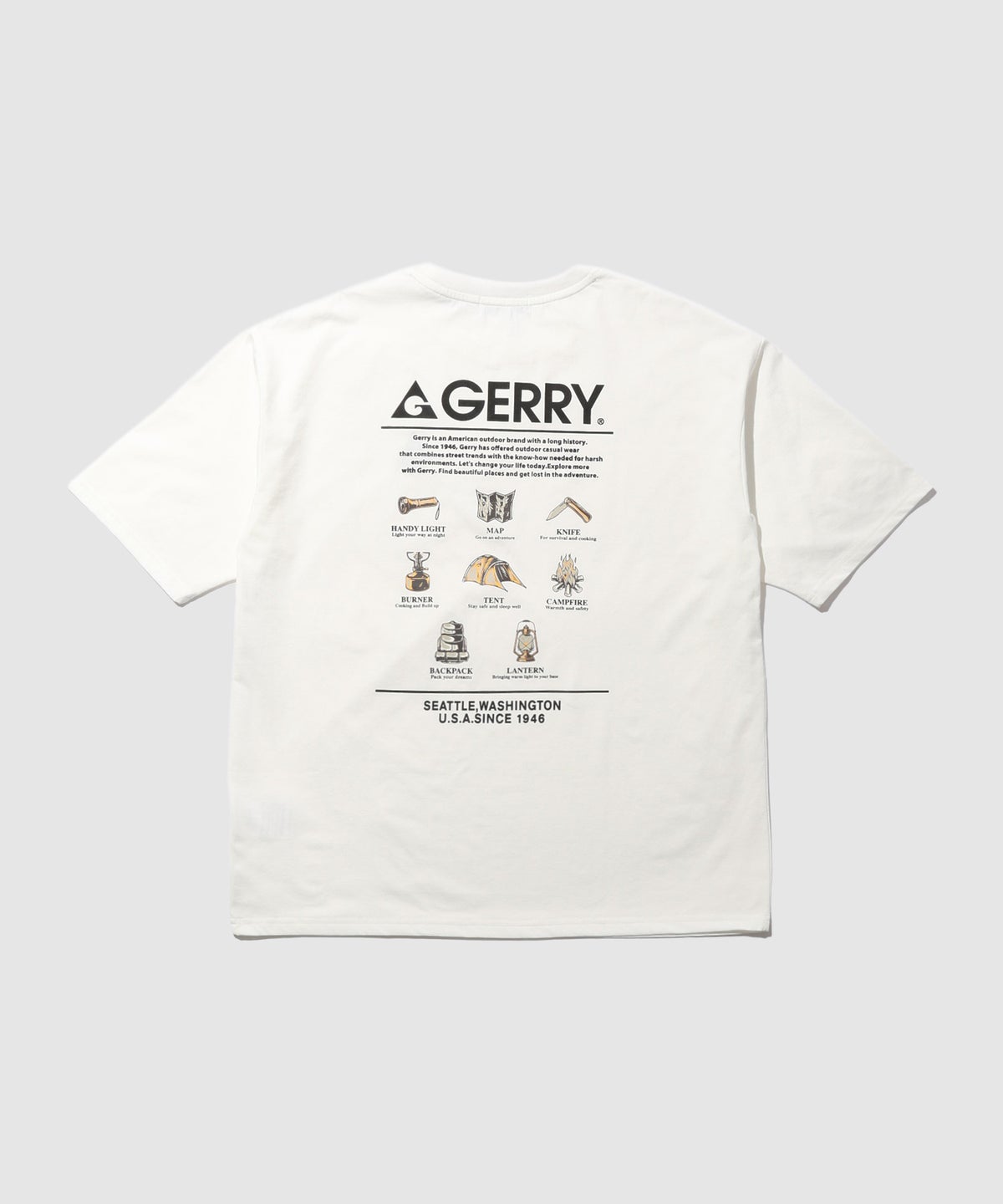 GERRY バックプリントTシャツ メンズ メール便 対応商品