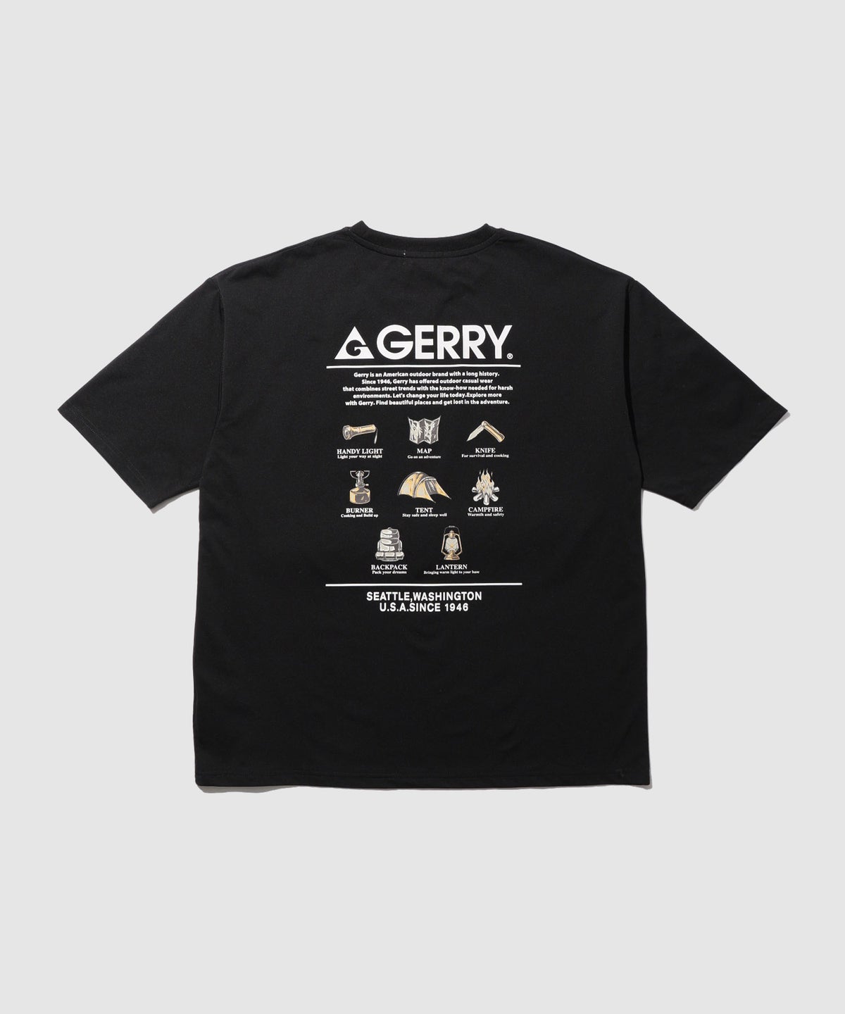 GERRY バックプリントTシャツ メンズ メール便 対応商品
