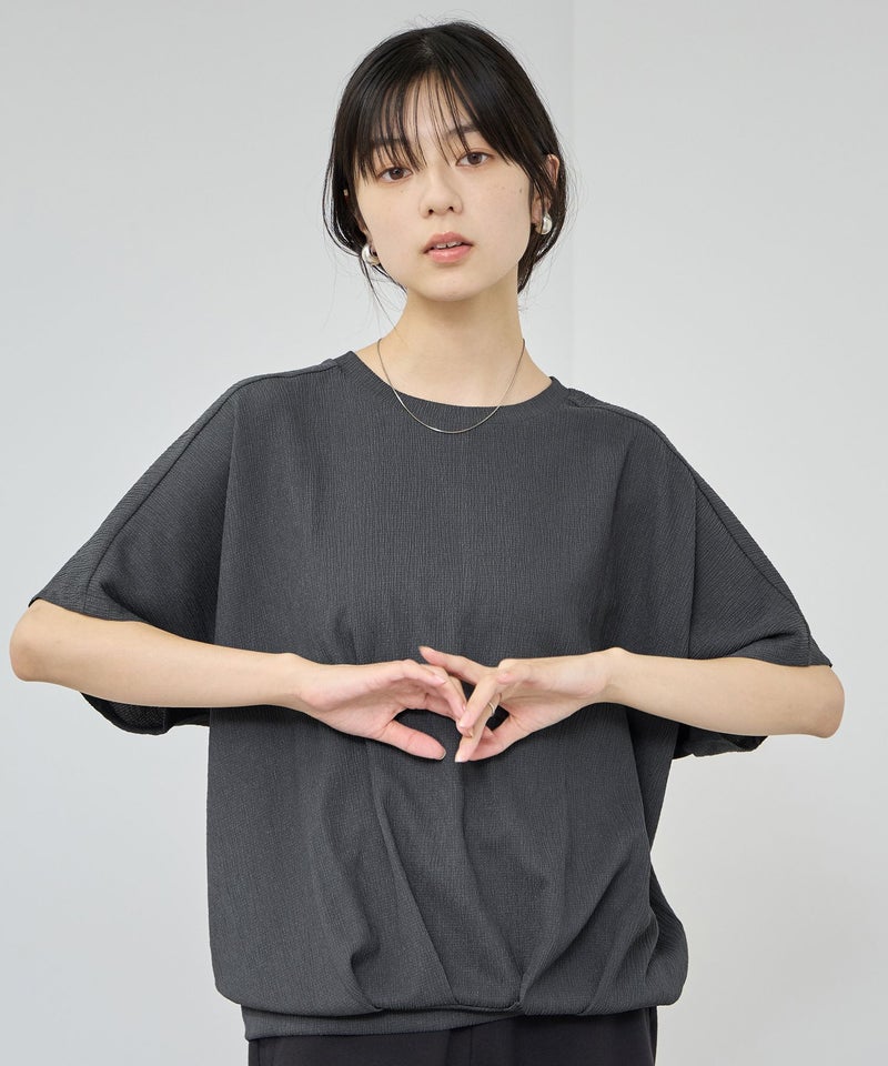 NAVY SARARI UVカット 裾タックシボプルオーバー レディース メール便 対応商品商品画像-1