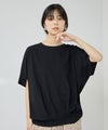 NAVY  SARARI UVカット 裾タックシボプルオーバー レディース メール便 対応商品商品サムネイル-2