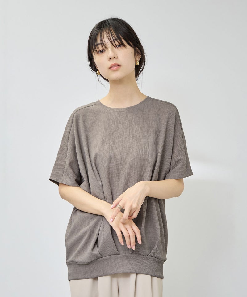 NAVY  SARARI UVカット 裾タックシボプルオーバー レディース メール便 対応商品商品画像-4