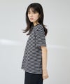 NAVY SARARI 接触冷感 UVカット 袖配色クルーネックTシャツ レディース メール便 対応商品商品サムネイル-5
