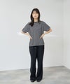 [値下げ]NAVY  SARARI 接触冷感 UVカット 袖配色クルーネックTシャツ レディース メール便 対応商品商品サムネイル-8