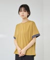 [値下げ]NAVY  SARARI 接触冷感 UVカット 袖配色クルーネックTシャツ レディース メール便 対応商品商品サムネイル-13