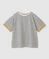 NAVY SARARI 接触冷感 UVカット 袖配色クルーネックTシャツ レディース メール便 対応商品商品サムネイル-17