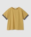 NAVY SARARI 接触冷感 UVカット 袖配色クルーネックTシャツ レディース メール便 対応商品
