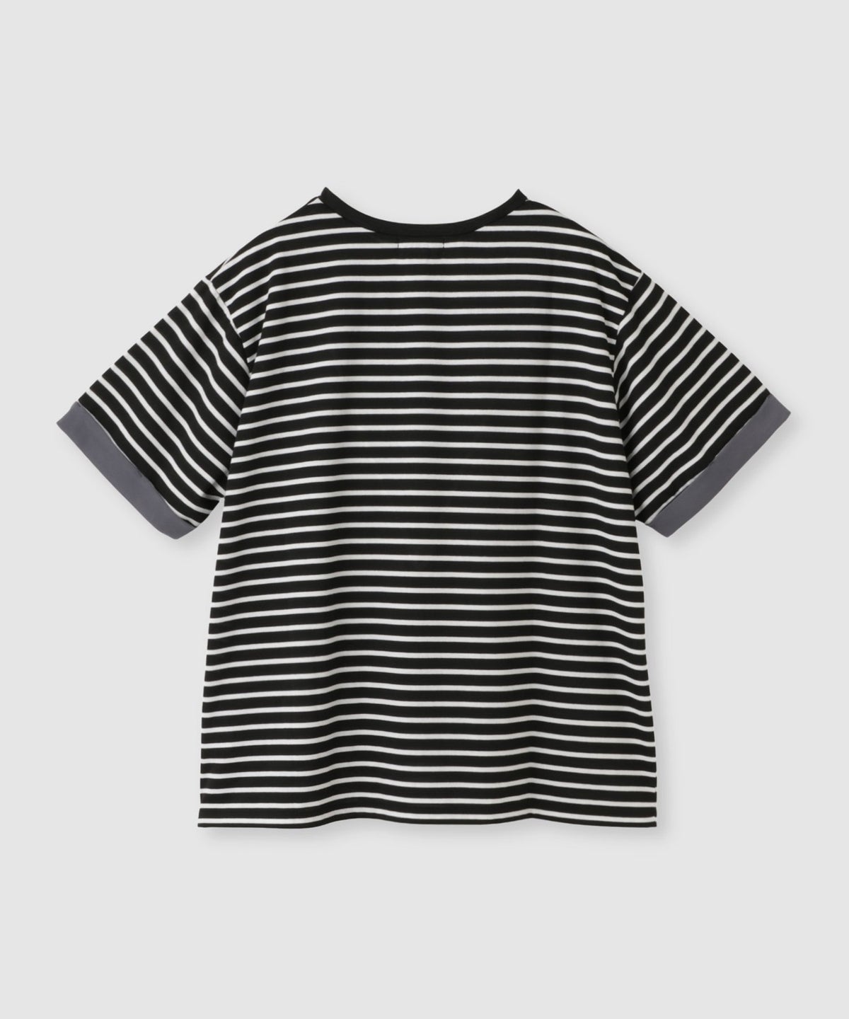 NAVY SARARI 接触冷感 UVカット 袖配色クルーネックTシャツ レディース メール便 対応商品