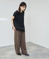 [値下げ]NAVY  SARARI 接触冷感 UVカット 裾アシンメトリーレースTシャツ レディース メール便 対応商品商品サムネイル-9