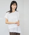 [値下げ]NAVY  SARARI 接触冷感 UVカット 裾アシンメトリーレースTシャツ レディース メール便 対応商品商品サムネイル-10