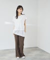 NAVY SARARI 接触冷感 UVカット 裾アシンメトリーレースTシャツ レディース メール便 対応商品商品サムネイル-11