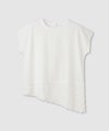 NAVY SARARI 接触冷感 UVカット 裾アシンメトリーレースTシャツ レディース メール便 対応商品
