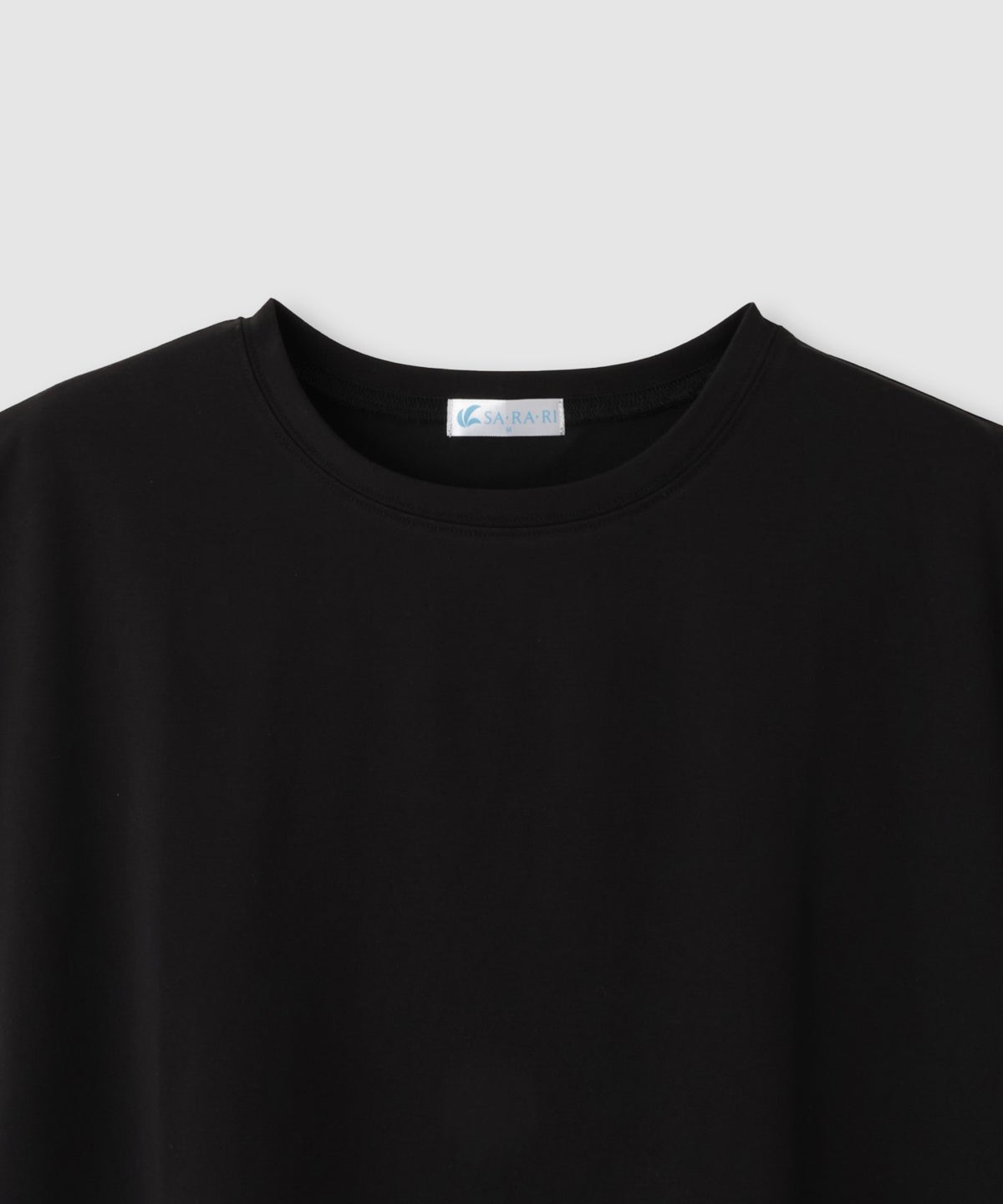 NAVY SARARI 接触冷感 UVカット 裾アシンメトリーレースTシャツ レディース メール便 対応商品