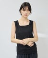 NAVY SARARI UVカット スクエアネックラメタンクトップ レディース メール便 対応商品商品サムネイル-5
