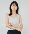 NAVY  SARARI UVカット スクエアネックラメタンクトップ レディース メール便 対応商品商品サムネイル-11