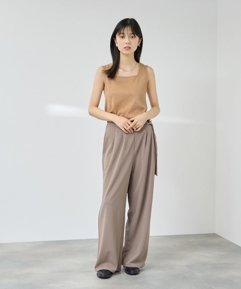 NAVY SARARI UVカット スクエアネックラメタンクトップ レディース メール便 対応商品商品画像-18