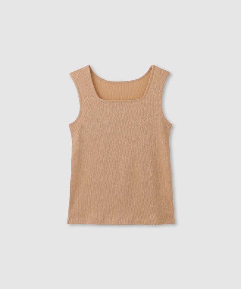 NAVY  SARARI UVカット スクエアネックラメタンクトップ レディース メール便 対応商品商品画像-23
