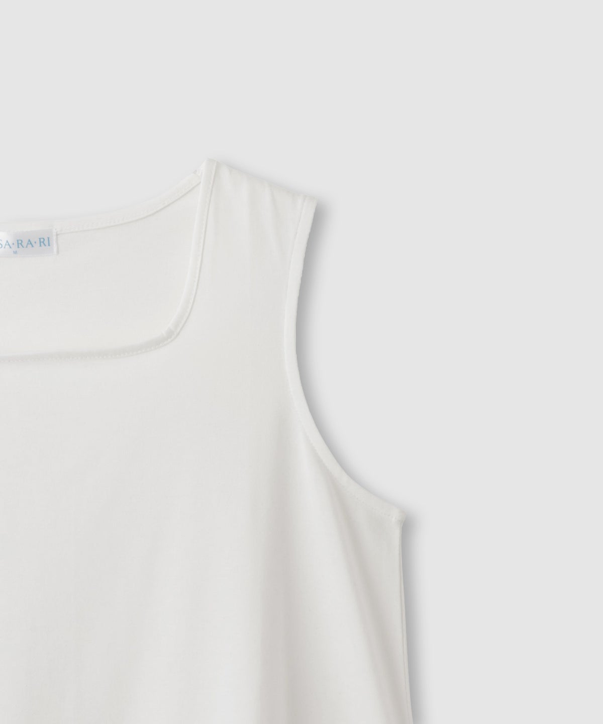 NAVY SARARI 接触冷感 UVカット スクエアネック裾レースタンクトップ レディース メール便 対応商品