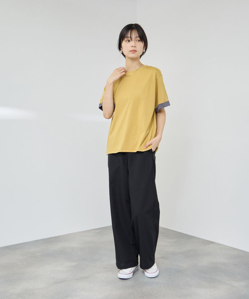 NAVY  SARARI 接触冷感 リネンブレンド マリンパンツ レディース商品画像-7