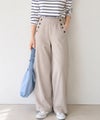 NAVY  SARARI 接触冷感 リネンブレンド マリンパンツ レディース商品サムネイル-8