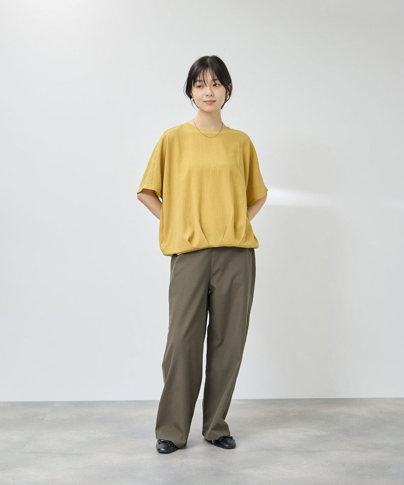 NAVY  SARARI 接触冷感 リネンブレンド マリンパンツ レディース商品画像-17
