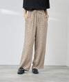 NAVY SARARI 接触冷感 スラブレーヨンドット柄イージーパンツ レディース商品サムネイル-1