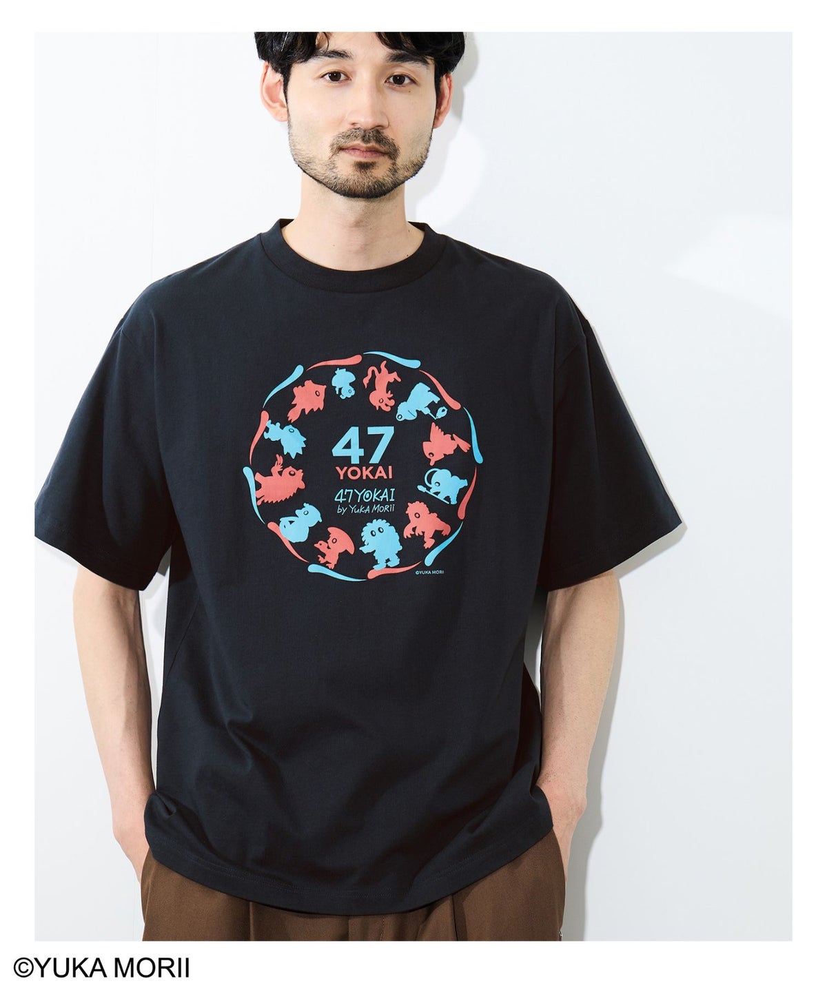 47YOKAI YOKAIサークルTシャツ メンズ メール便 対応商品