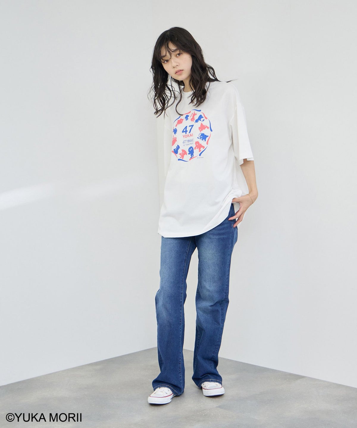 47YOKAI YOKAIサークルTシャツ メンズ メール便 対応商品