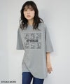 47YOKAI  YOKAIモノクロキャラクタープリントTシャツ メンズ メール便 対応商品商品サムネイル-2