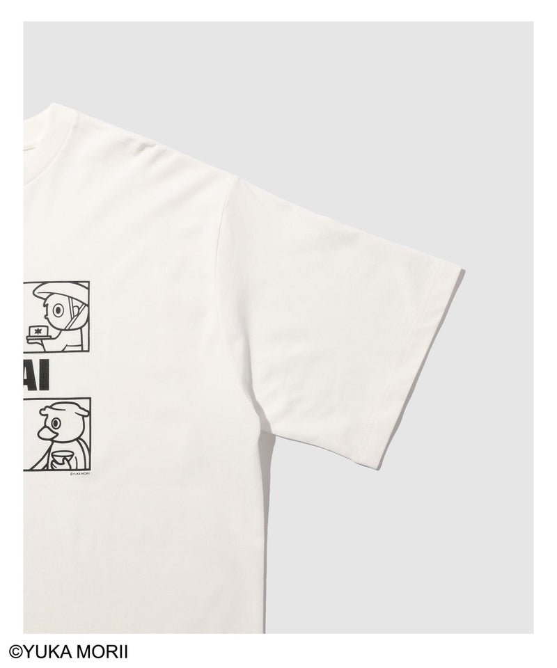 47YOKAI  YOKAIモノクロキャラクタープリントTシャツ メンズ メール便 対応商品商品画像-5