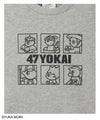 47YOKAI  YOKAIモノクロキャラクタープリントTシャツ キッズ メール便 対応商品商品サムネイル-8