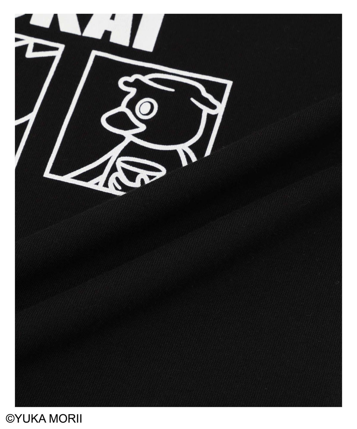 47YOKAI YOKAIモノクロキャラクタープリントTシャツ キッズ メール便 対応商品