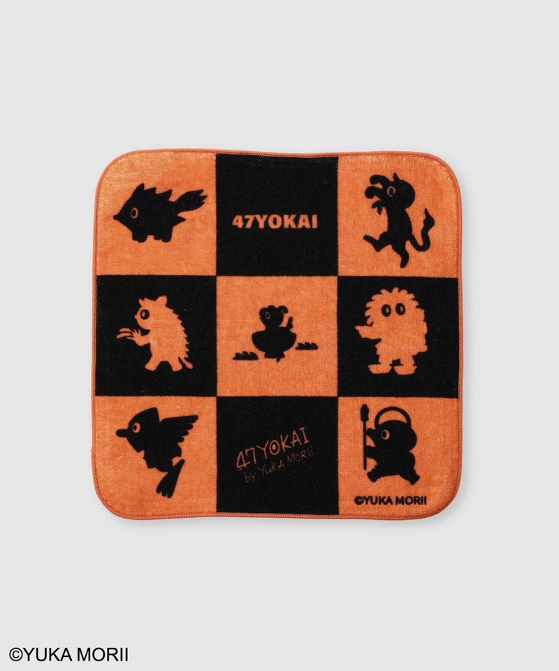 47YOKAI  キャラクターシルエットハンドタオル商品画像-1