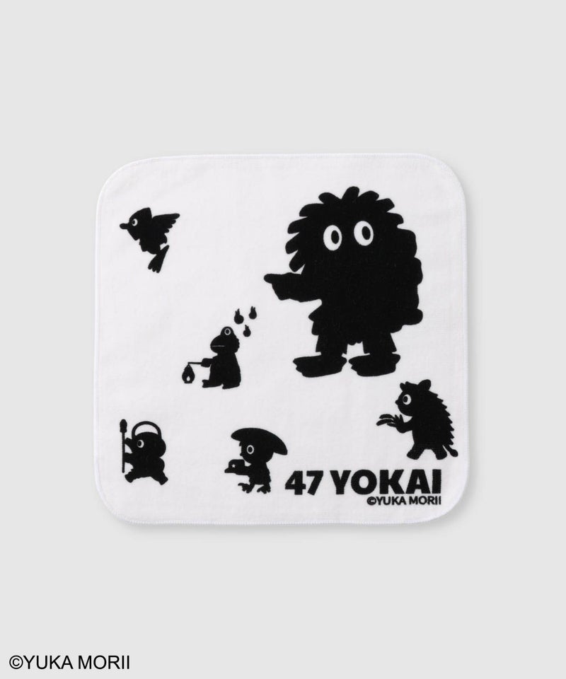 47YOKAI  キャラクターシルエットハンドタオル商品画像-1