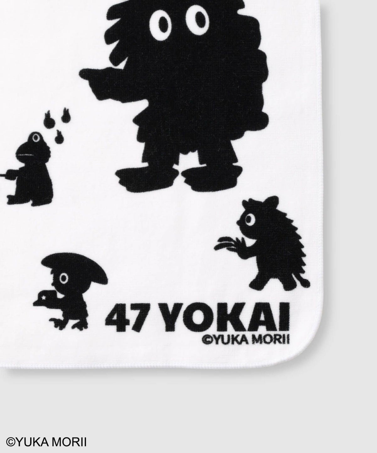 47YOKAI キャラクターシルエットハンドタオル