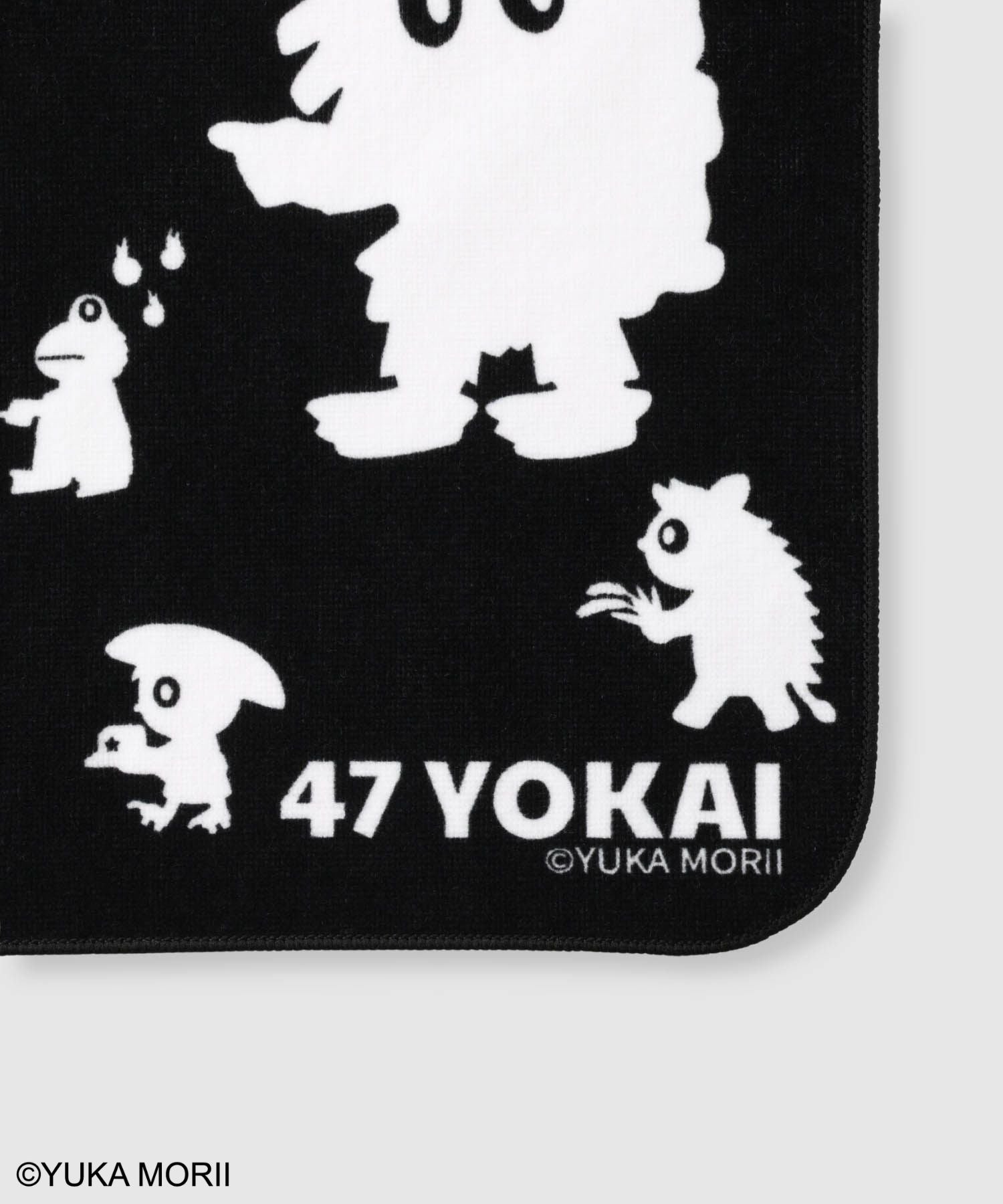 47YOKAI キャラクターシルエットハンドタオル