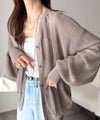 Classical Elf ひらっとサラッと心が躍る。オーバーサイズランダムタックシアーカーディガン商品サムネイル-1