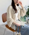 Classical Elf ひらっとサラッと心が躍る。オーバーサイズランダムタックシアーカーディガン商品サムネイル-10