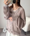 Classical Elf ひらっとサラッと心が躍る。オーバーサイズランダムタックシアーカーディガン商品サムネイル-33