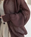 Classical Elf ひらっとサラッと心が躍る。オーバーサイズランダムタックシアーカーディガン商品サムネイル-40