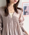 Classical Elf 柔らかく纏う、大人の甘さを。シアーワッシャー前後２WAYウエストシャーリングチュニック商品サムネイル-21