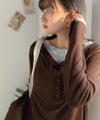 Classical Elf マルチWAYで着回し自在。リブ素材×シアー素材トップス 2枚セットアップ(長袖)商品サムネイル-18