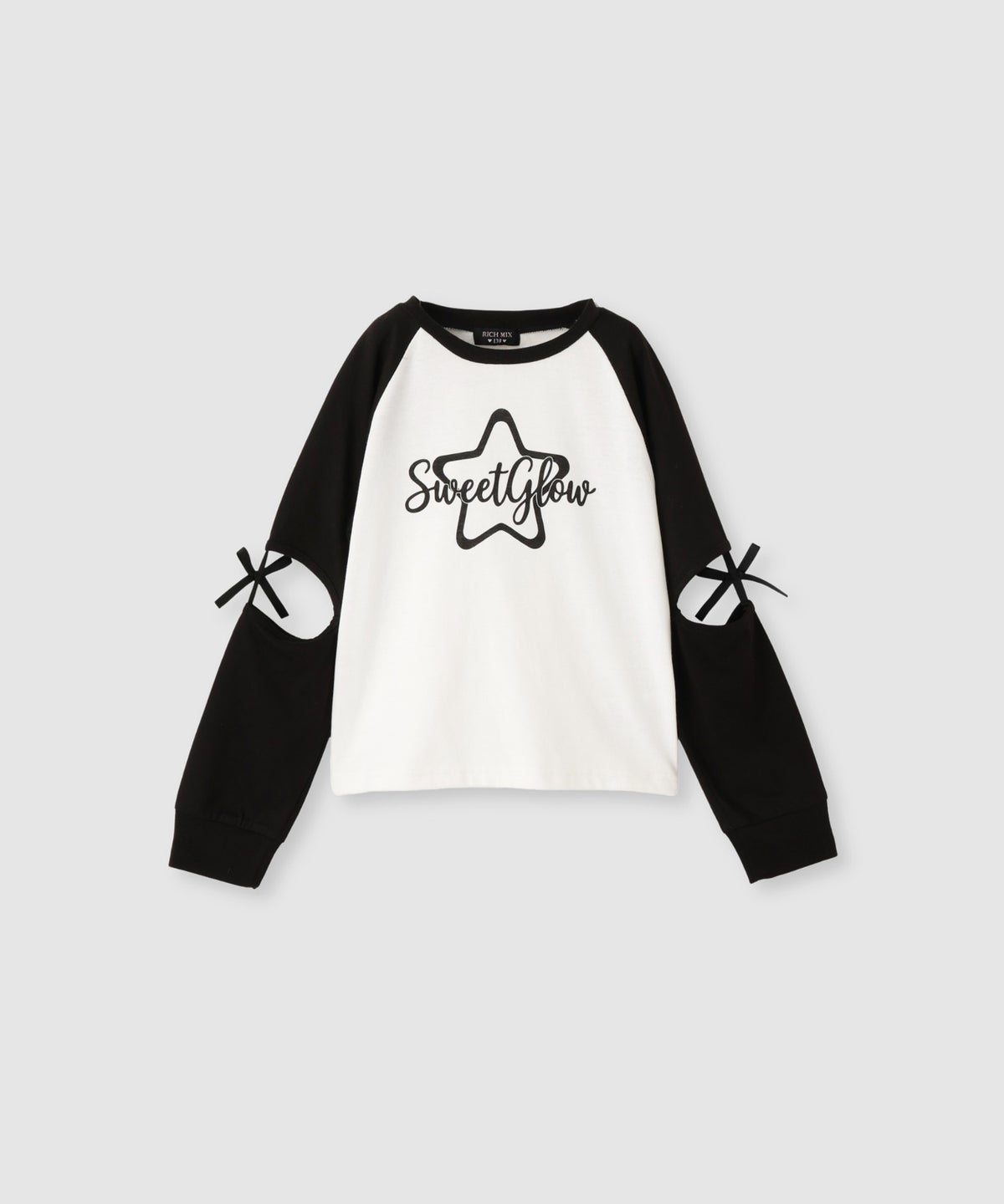 RICH MIX スターグラフィックスリットリボン長袖Tシャツ キッズ メール便 対応商品