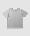 NAVY SARARI メランジワッフルフェイクレイヤードクルーネックTシャツ 速乾 メンズ メール便 対応商品商品サムネイル-2