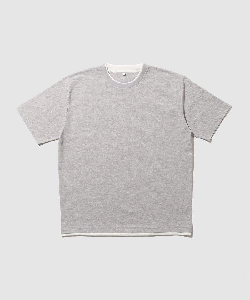 NAVY SARARI 接触冷感 テック天竺ダブルクルーネックTシャツ 速乾 メンズ メール便 対応商品商品画像-1