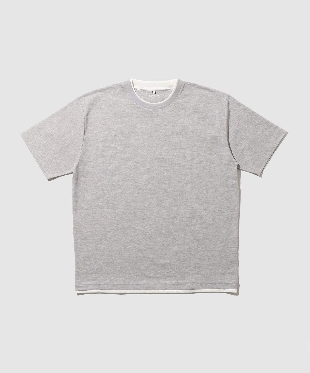 NAVY SARARI 接触冷感 テック天竺ダブルクルーネックTシャツ 速乾 メンズ メール便 対応商品