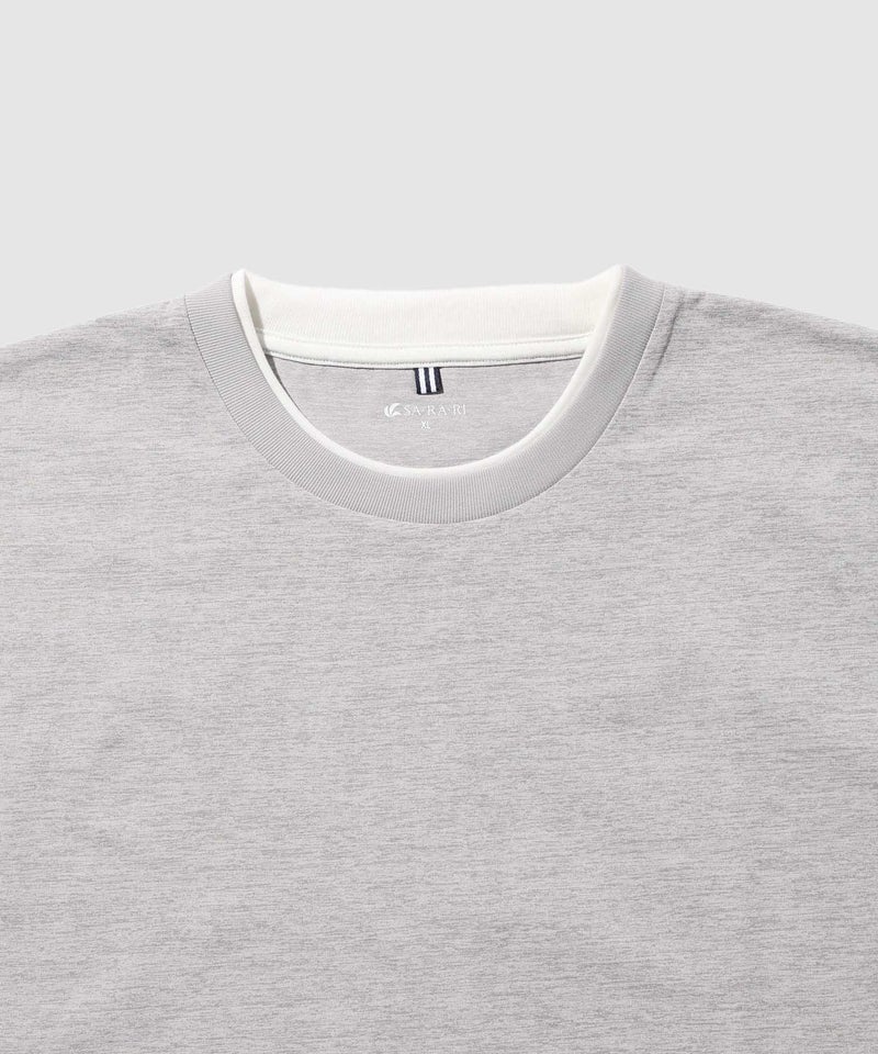 NAVY SARARI 接触冷感 テック天竺ダブルクルーネックTシャツ 速乾 メンズ メール便 対応商品商品画像-6