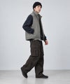 NAVY  3D立体ポケット ツイルワイドカーゴパンツ メンズ商品サムネイル-13