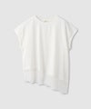 Idnes レイヤードデザイン アシンメトリーレースTシャツ レディース メール便 対応商品商品サムネイル-1